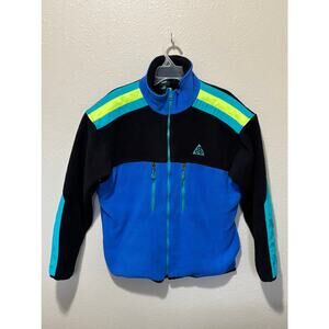 MINT VINTAGE Nike ACG Makalu Fleece Jacket Coat Teal Full Zip Glacier Nepal, L
